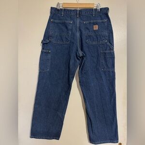 Carhartt carpenter Blue Men's Jeans 34x30 dungaree fit
